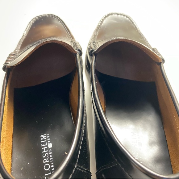 FLORSHEIMIM - BLACK - BERLEY MOC TOE PENNY LOAFER - Picture 10 of 15